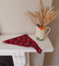 Red flower headscarf