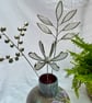 Stained Glass Flower - Handmade 3D Honeysuckle - Silver Finish - Image 2