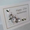 25th silver wedding anniversary card