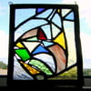 Summertime Abstract Stained Glass Panel