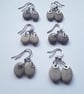 Small Beach Pebble Earrings  - Image 2