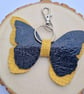 Leather Butterfly Bag Charm