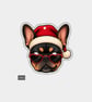 Funny Christmas Gift Tags For Adults, 6pk - French Bulldog Face