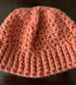 Pumpkin Coloured Crocheted Hat - Image 2