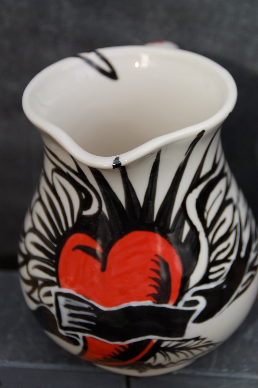 Ink Hearts jug