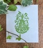 Snowdrops - Original Handprinted Lino Print - Image 1
