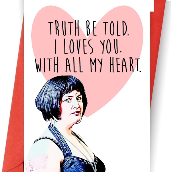 funny Nessa Valentines day card humour gavin and stacey 