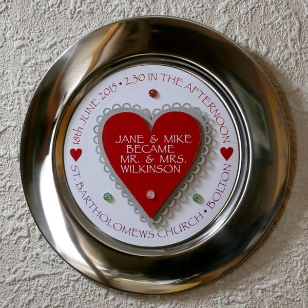 WEDDING RECOGNITION PLATE