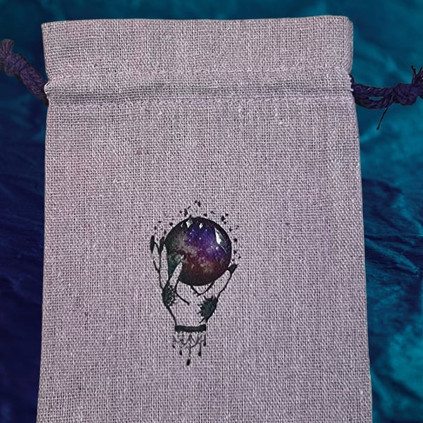 Cotton Linen Mix Boho Hippie Gift Bag