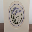 Cross Stitch Flower Cards (Bluebell)