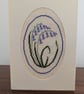Cross Stitch Flower Cards (Bluebell)