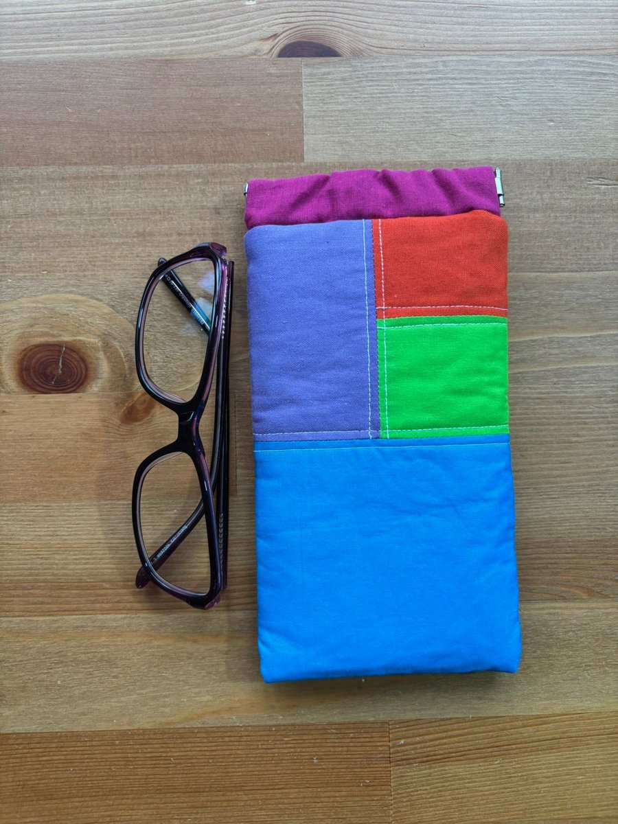 Patchwork glasses case