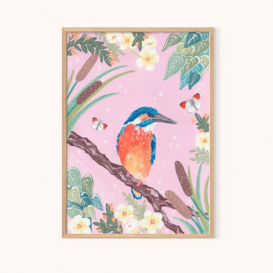 Kingfisher Art Print - Folksy