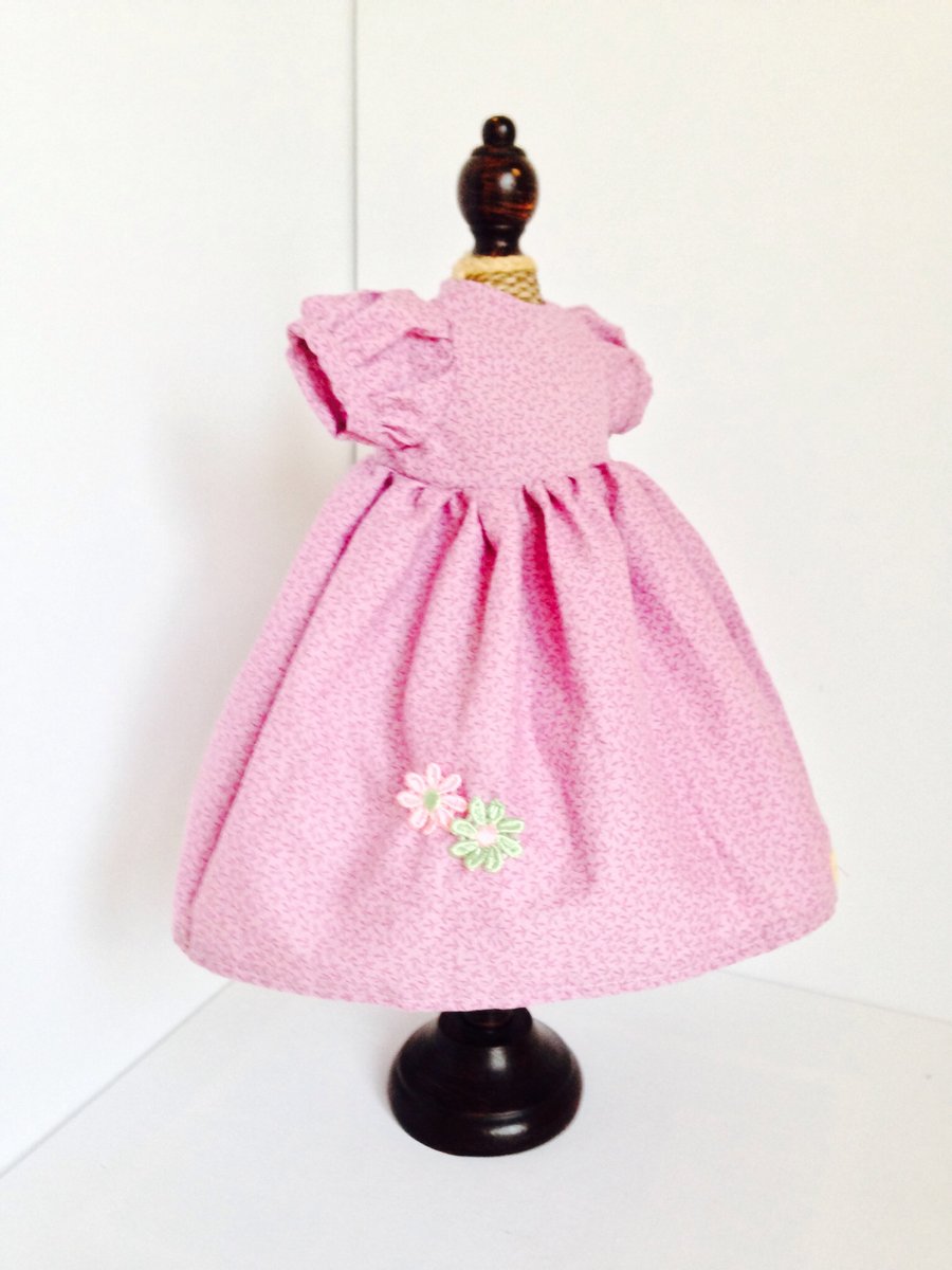 Lavender dress to fit 42cm doll (free postage)