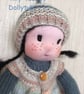 knitted doll - Tilly Teal - Image 3