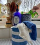Eco dish cloths face cloths - cornish blue - Image 5