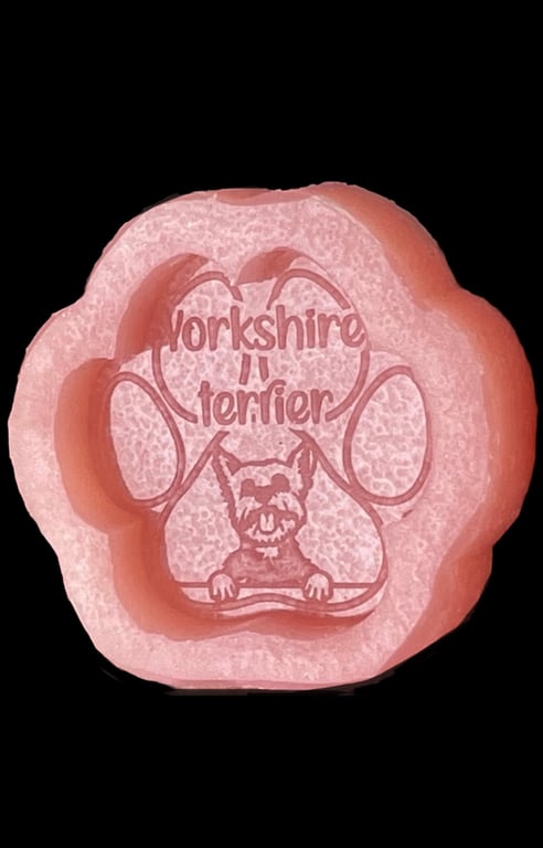 Yorkshire terrier paw silicone mould 