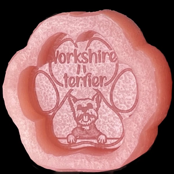 Yorkshire terrier paw silicone mould 