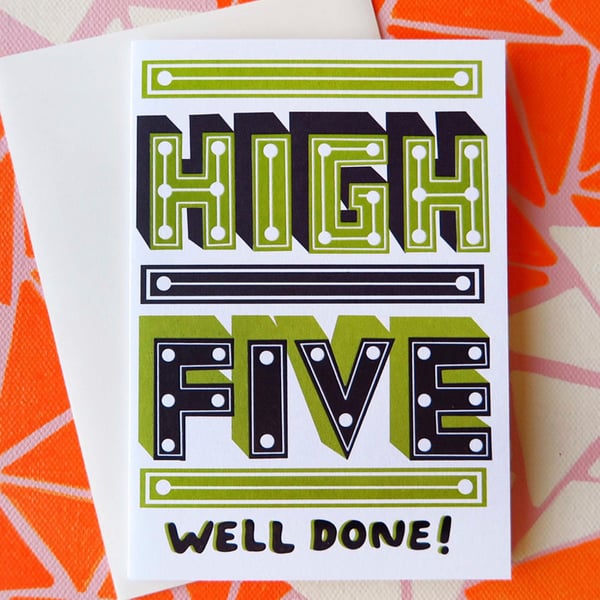 HIGH FIVE Congratulations Greeting Card