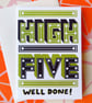 HIGH FIVE Congratulations Greeting Card - Image 1