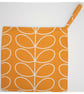 Orange Pot Holder Potholder Grab Mat Kitchen Cookware Pad Stem Leaves - Image 1