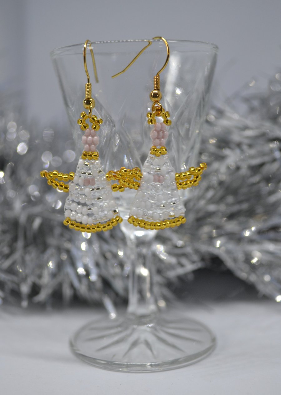 Beadwork Angel Earrings (1)