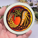Raven Celtic Knot Coaster