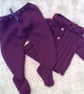 Baby's Ribbed Hooded Jacket and Leggings Set, Baby Shower Gift, 6 - 12 Months - Image 10