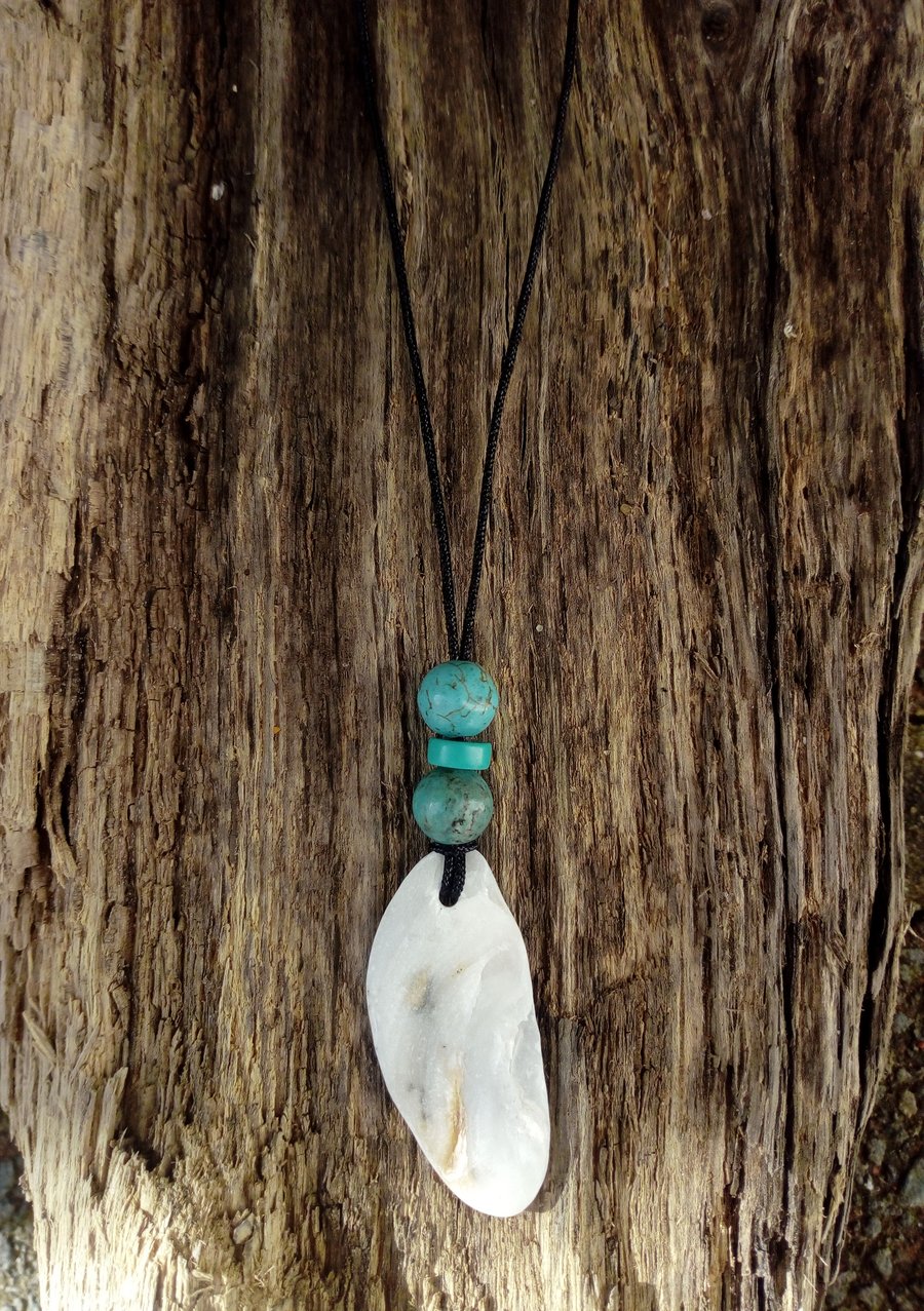 shell & turquoise necklace