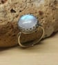 Rainbow moonstone adjustable Ring. June Birthstone - Image 3