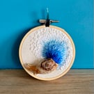 Mudlarked clay pipe embroidery