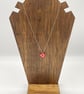 Red sweetheart porcelain necklace - Image 2