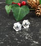 Sterling Silver Flower Stud Earrings - Image 6
