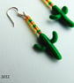 Sterling Silver Cactus Drop Earrings  - Image 4