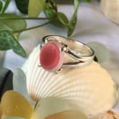 Handcrafted Sterling Silver Seaham Multi Sea Glass Ring – Rare Pinks & White. 