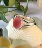 Handcrafted Sterling Silver Seaham Multi Sea Glass Ring – Rare Pinks & White. 
