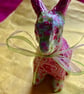 Pink and green decopatch rabbit  - Image 7