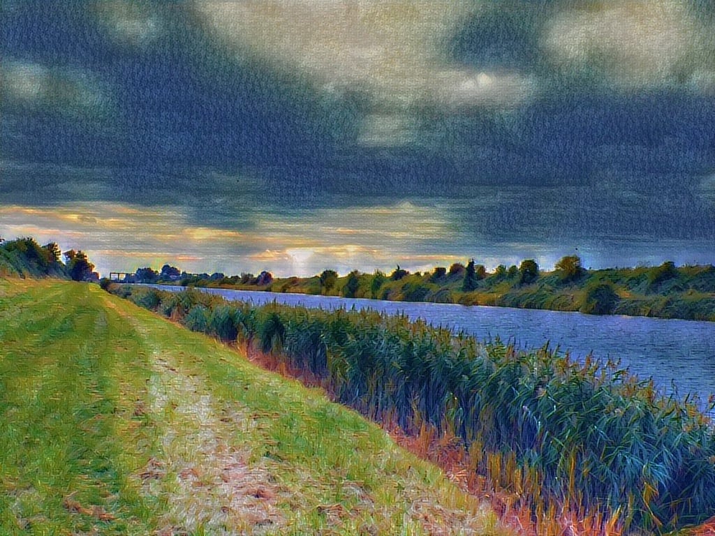 A4 Print River Ouse Norfolk Fens 