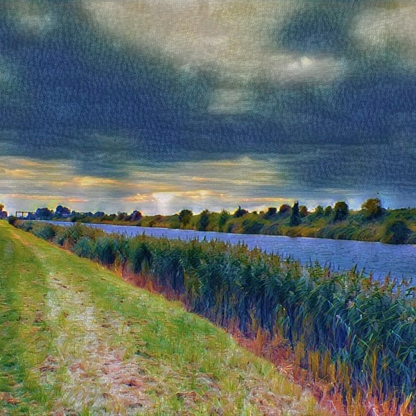 A4 Print River Ouse Norfolk Fens 