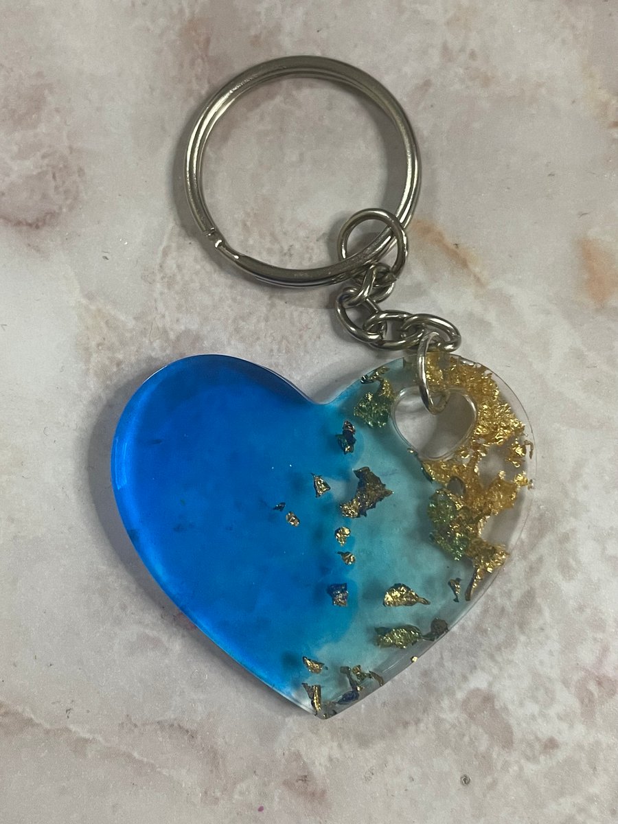 Handmade Resin “Beach Vibes” Keyring