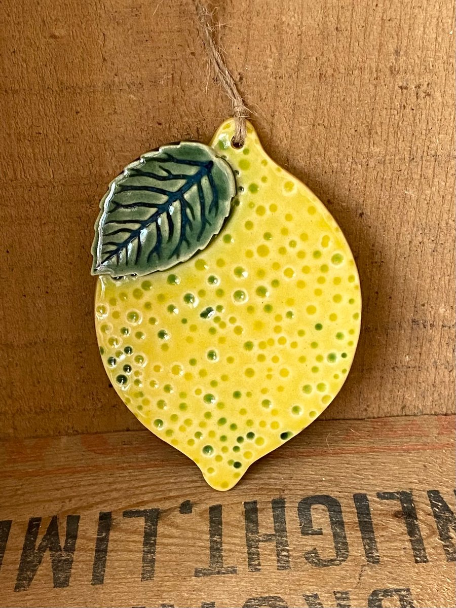 Ceramic Lemon decoration