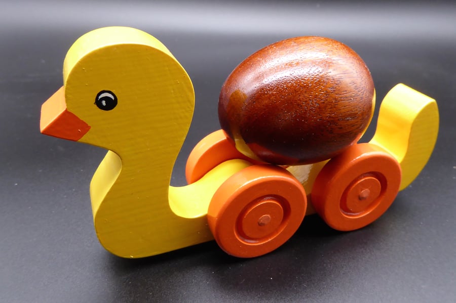 Wooden Duck and Egg