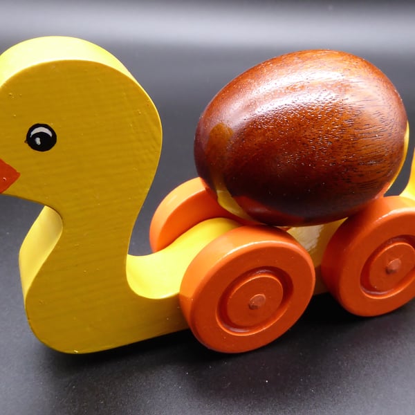 Wooden Duck and Egg