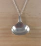 Upcycled Silver Plated Salt Spoon Necklace (SPN102516)