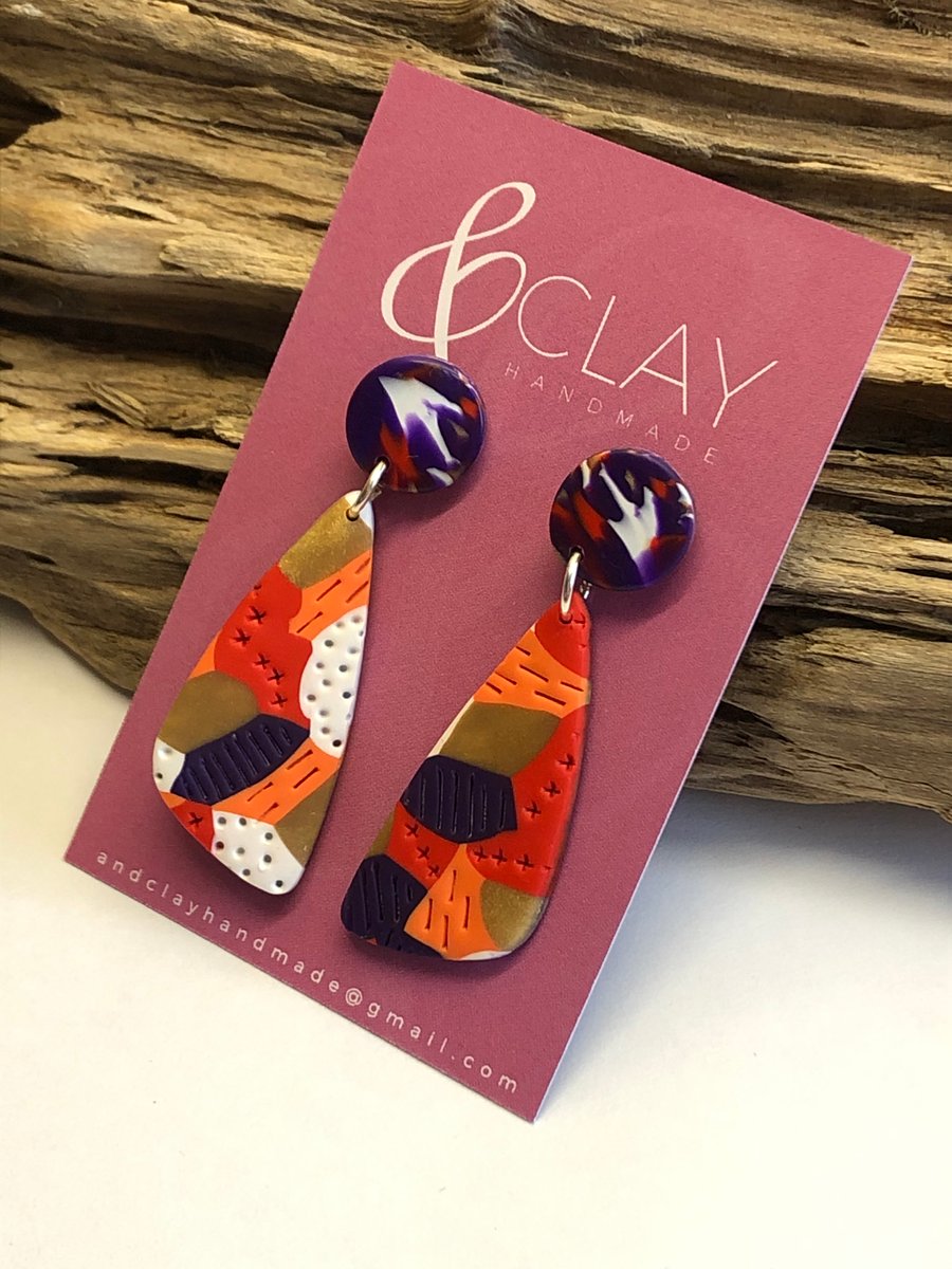 Bold & Colourful Drop Earrings