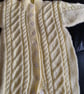 Hand knit baby all in one romper - Image 3
