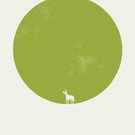 Magic Donkey No.12 (Moon Edition No.7) A2 one-colour screen-print