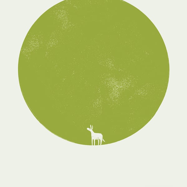 Magic Donkey No.12 (Moon Edition No.7) A2 one-colour screen-print