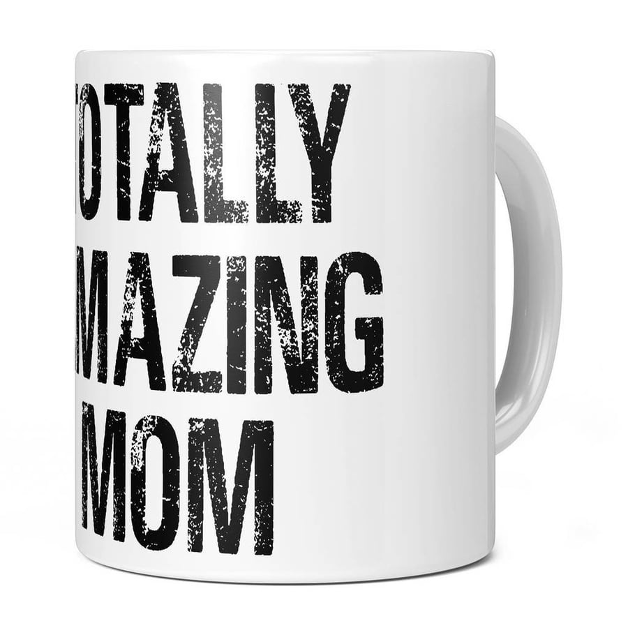 Totally Amazing Mom Novelty Mug Mothers Day Gift Present Idea Coffee Cup UK Momm