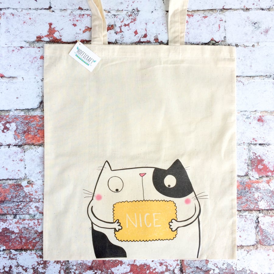 Nice biscuit Kitty, Canvas Bag